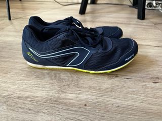 Zapatillas Clavos AT Kalenji Azul/Amarillo