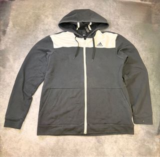 Chaqueta Adidas Gris y Blanca Talla L