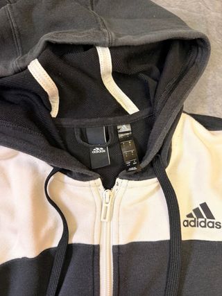 Chaqueta Adidas Gris y Blanca Talla L