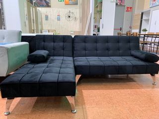Sofá Cama Keren XS Negro Terciopelo