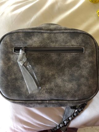 Bolso Misako Gris/Plata con Cadena