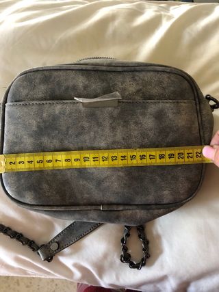 Bolso Misako Gris/Plata con Cadena