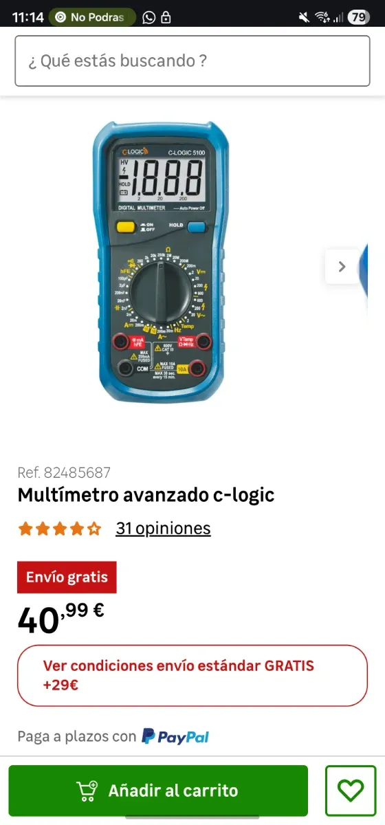 Multímetro Digital C-Logic 5100