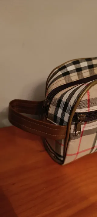 Neceser FOX COLLECTION con asa y 2 compartimentos