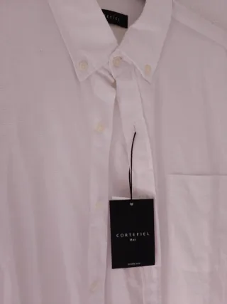 Camisa Cortefiel Blanca Hombre Talla L