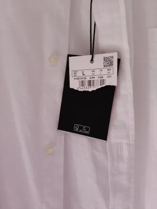 Camisa Cortefiel Blanca Hombre Talla L