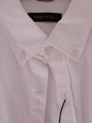 Camisa Cortefiel Blanca Hombre Talla L