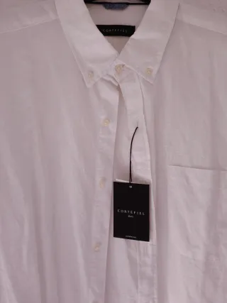 Camisa Cortefiel Blanca Hombre Talla L