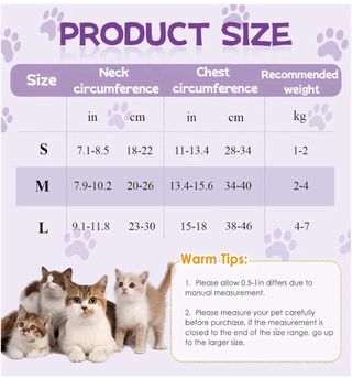 Chaleco recuperación gata post-cirugía