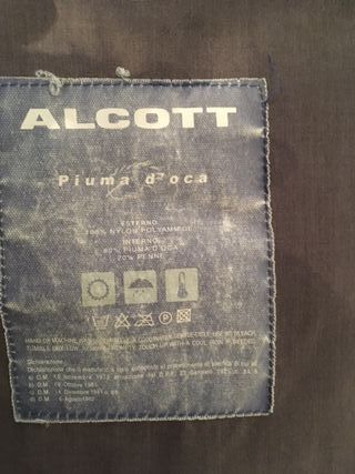 Giaccone uomo Alcott piuma d'oca Tg M