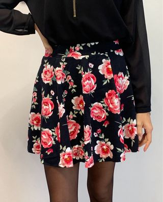 Gonna invernale floreale