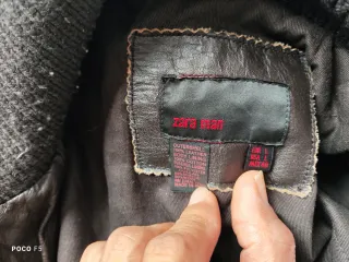 Cazadora de Piel marrón oscuro.