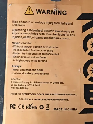 Skate Eléctrico Koowheel