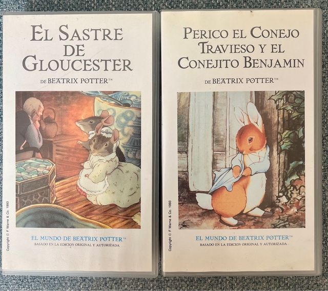 2 Cintas VHS Beatriz Potter (Español)