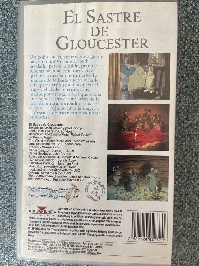 2 Cintas VHS Beatriz Potter (Español)