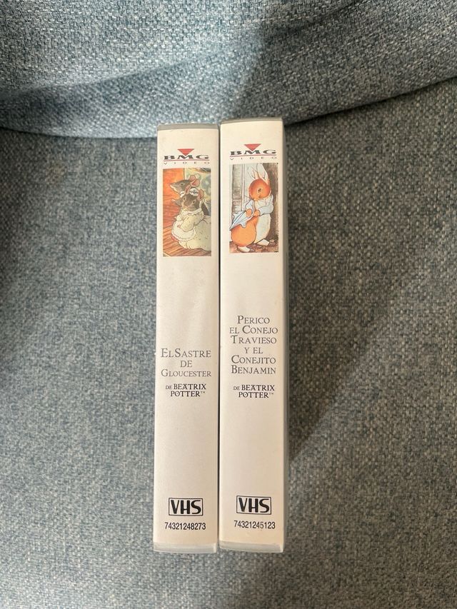 2 Cintas VHS Beatriz Potter (Español)