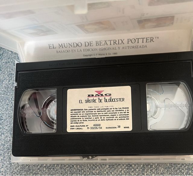 2 Cintas VHS Beatriz Potter (Español)
