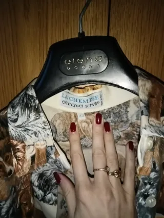 Camicia vintage fantasia cani