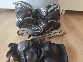 Patines en línea Fila T 44  y protecciones