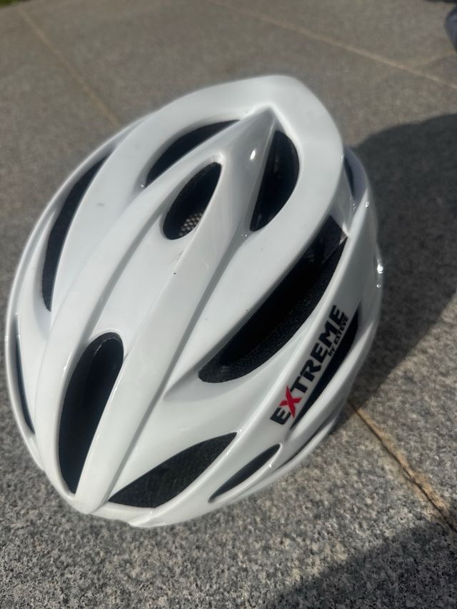 Casco de Ciclismo Blanco EXTREME by STEVE