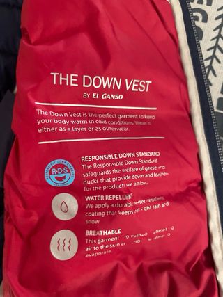 Chaleco acolchado El Ganso niño azul talla 10