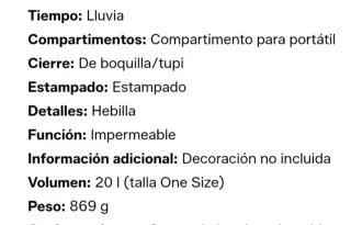 Mochila Eastpak Negra impermeable