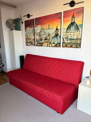 Divano letto 3 posti con contenitore