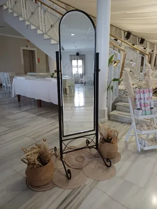 Espejo de pie para eventos
