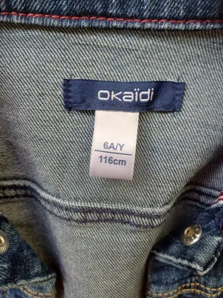 Cazadora vaquera Okaidi niño azul