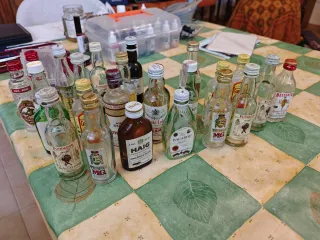 Lote 25 Mignon Vintage Botellas Vacías Alcohol