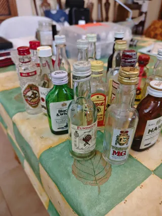 Lote 25 Mignon Vintage Botellas Vacías Alcohol