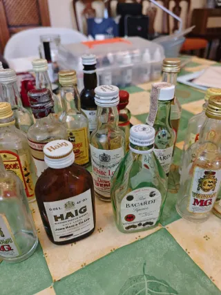 Lote 25 Mignon Vintage Botellas Vacías Alcohol