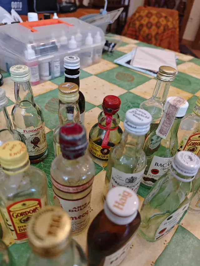 Lote 25 Mignon Vintage Botellas Vacías Alcohol