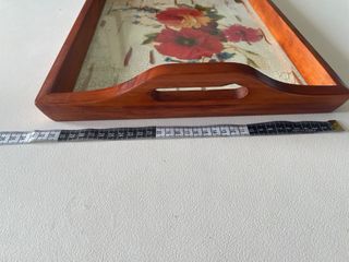 Vassoio Legno con Fiori