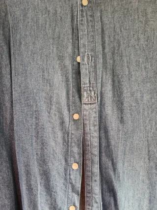 Camisa vaquera Cortefiel cuello Mao unisex