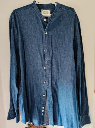 Camisa vaquera Cortefiel cuello Mao unisex