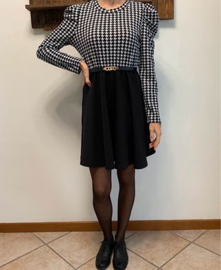 Vestito fantasia pied de poule