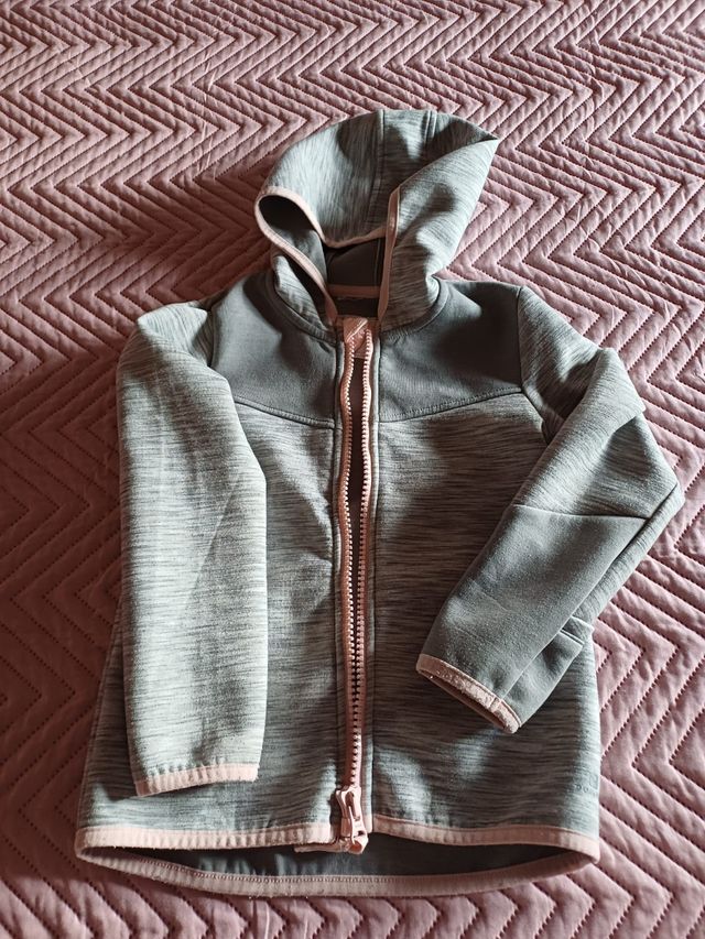 Sudadera deportiva niña 5 años gris