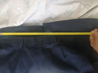 Pantalón multibolsillo azul marino de tergal