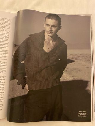 Timothée Chalamet Vogue USA December 2025