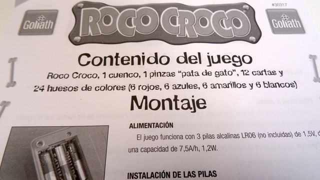 Juego Roco Croco de Goliath. Como nuevo. +4 años