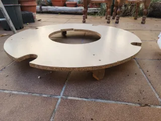 Tablero Redondo Mesa Camilla