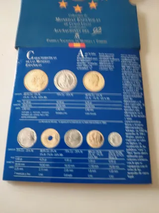 Cartera Monedas Españolas 1992