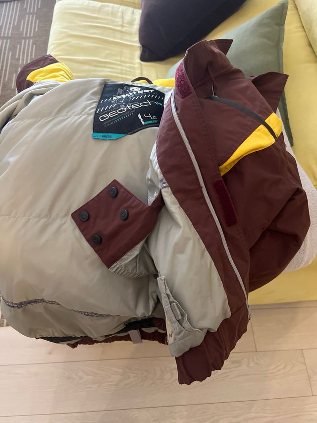 Chaqueta Protest 93 Marrón y Amarilla/de snowboard