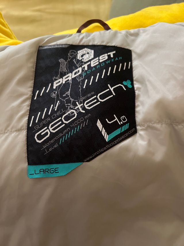 Chaqueta Protest 93 Marrón y Amarilla/de snowboard