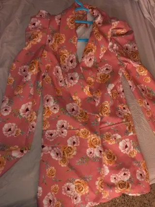 Americana floral rosa