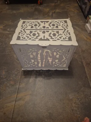 Boda Caja para cartas de boda blanca
