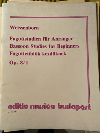 Weissenborn fagot Op. 8/1