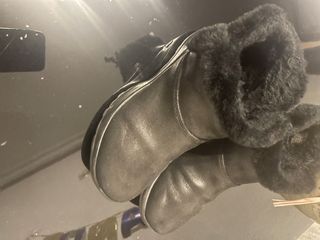 Botines negros con forro de pelo