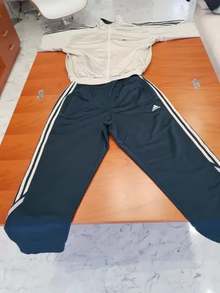 Chándal Adidas Beige y Verde